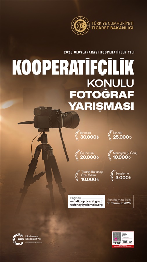 2025 ULUSLARARASI KOOPERATİFLER YILI KOOPERATİFÇİLİK KONULU FOTOĞRAF VE KISA FİLM YARIŞMASI